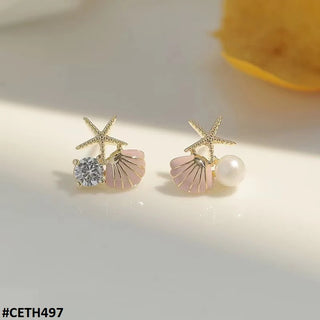 Gold Plated Star Shaped Stud Earrings – Stylish Earrings for Women