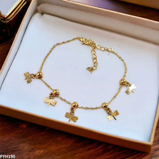 Golden Butterfly Anklet for Women – Adjustable and Elegant