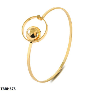 Stainless Steel Ball Bracelet – Adjustable, Golden Plated