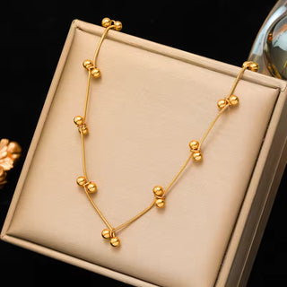 EILIECK 316L Stainless Steel Geometric Colorful Crystal Zirconia Pendant Necklace For Women Fashion Neck Chain Jewelry Gift