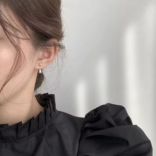 FTCY Water Drop Earrings For Women Irregular Geometry Claw Stud Earrings Luxury Korean Female Summer Jewelry