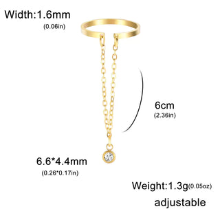 Lemegeton Open Ring for Couple Small Charm Jewelry Stainless Steel Chain Accessories Heart Zircon Beauty Fried Dough Twists New