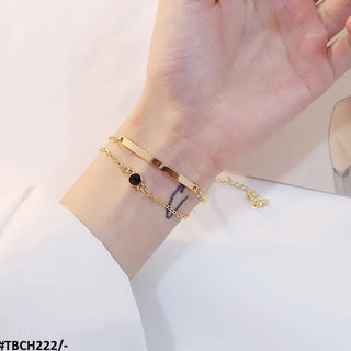 Golden Plated Adjustable Hand Bracelet – Stylish Bracelet for Women