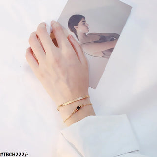 Golden Plated Adjustable Hand Bracelet – Stylish Bracelet for Women