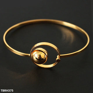 Stainless Steel Ball Bracelet – Adjustable, Golden Plated